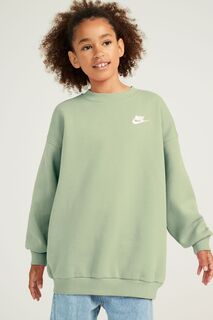 Флисовая толстовка Oversize Club Nike, зеленый