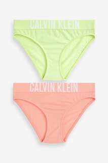 Комплект из 2 пар зеленых бикини для девочек Intense Power Calvin Klein, зеленый