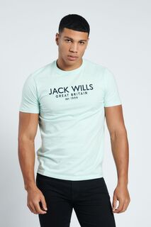 Голубая футболка Carnaby Jack Wills, синий