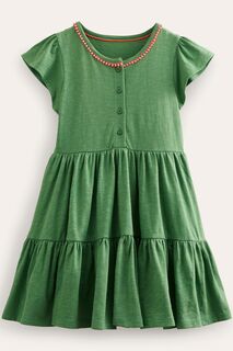 Платье из джерси Twirly Boden, зеленый