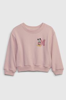 Пуловер Disney с длинными рукавами и круглым вырезом Gap, розовый