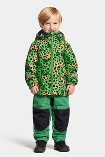 Зеленая детская куртка Норма Didriksons, зеленый