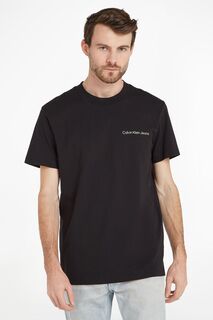 Черная футболка с логотипом Calvin Klein Jeans, черный