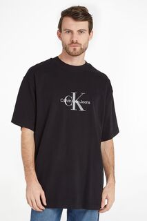 Архивная футболка с логотипом Calvin Klein Jeans, черный