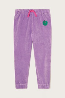 Фиолетовые велюровые спортивные штаны Monsoon, фиолетовый