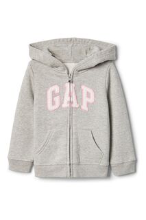 Толстовка на молнии с логотипом Gap, серый