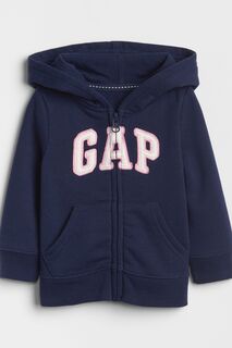 Толстовка на молнии с логотипом Gap, синий