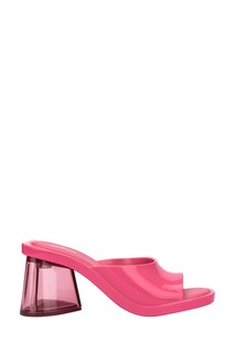 Розовые туфли на пятке в форме сердечек Melissa, розовый