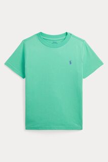 Бирюзовая зеленая футболка для мальчика Polo Ralph Lauren, зеленый