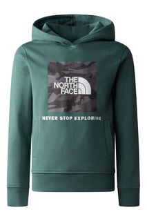 Подростковая толстовка свободного кроя The North Face, зеленый