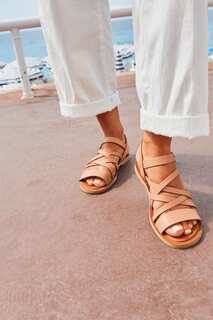 Кожаные сандалии Sephina Toms, коричневый
