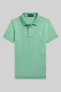 Рубашка-поло из сетчатого хлопка с логотипом Polo Ralph Lauren, зеленый