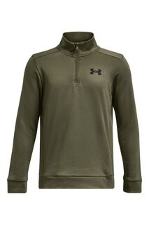 Флисовый свитер на молнии 1/4 Under Armour, зеленый