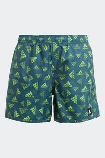 Купальные шорты Bos с принтом по всей поверхности adidas, зеленый
