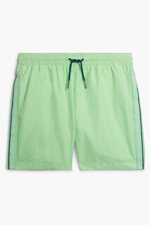 Средние плавки-шорты для мальчиков зеленого цвета с завязками Calvin Klein, зеленый