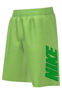 Шорты для плавания Volley с мультяшным логотипом размер 7 дюймов Nike, зеленый