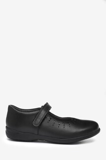 Черные элегантные кожаные школьные туфли Mary Jane от Start-Rite — F Fit Start Rite, черный