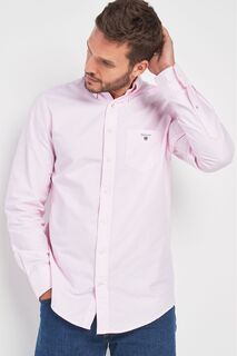 Оксфордская рубашка стандартного кроя GANT, розовый