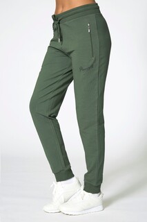 Черные узкие спортивные штаны на молнии Pineapple, зеленый