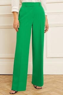 Широкие брюки с завышенной талией и приталенным кроем Love &amp; Roses, зеленый