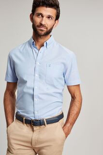 Классическая рубашка с короткими рукавами Joules, синий