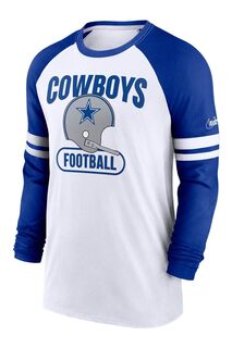 Футболка реглан Fanatics Dallas Dri-FIT из хлопка Nike Nike, белый