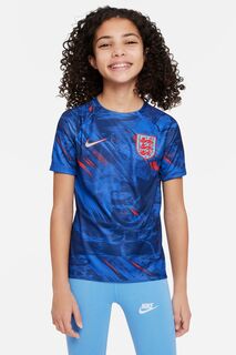 Предматчевая юниорская футболка сборной Англии Nike, синий