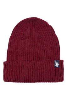 Мужская шапка-поло в рубчик Assn Windsor Wine Beanie Массивная шапка-бини U.S. Polo Assn