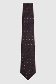 Шелковый галстук Liam в горошек Reiss