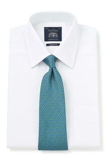 Белая фактурная рубашка от Savile Row Co классического кроя с одинарными манжетами Savile Row Company, белый