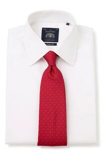 Savile Row Co Классический крой Белая рубашка с двойными манжетами без железа Savile Row Company, белый