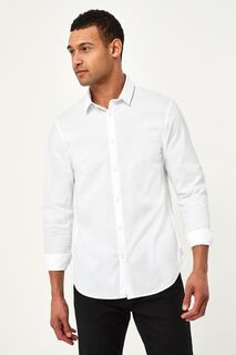 Белая классическая рубашка Armani Exchange, белый