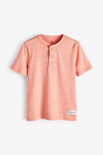 Мягкая рубашка-поло с короткими рукавами и пуговицами Gap, розовый