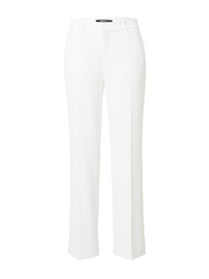 Обычные плиссированные брюки Gina Tricot, белый