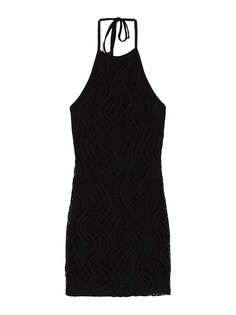 Вязанное платье Bershka, черный