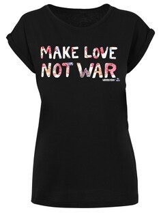 Рубашка F4Nt4Stic WOODSTOCK Make Love Not War Floral, черный