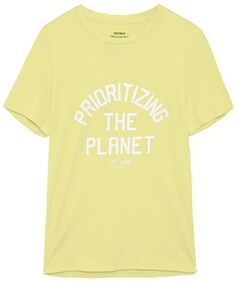 Рубашка Ecoalf, светло-желтого
