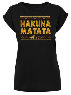 Рубашка F4Nt4Stic Disney König der Löwen Hakuna Matata, черный