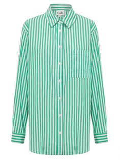 Блузка Calli, зеленый/белый