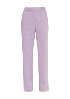 Широкие брюки со складками Comma, пастельно-фиолетовый