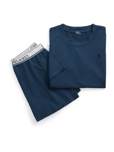 Пижама Polo Ralph Lauren Short Sleeve Shirt &amp; Short Set, синий
