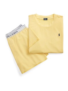 Пижама Polo Ralph Lauren Short Sleeve Shirt &amp; Short Set, желтый