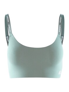 Бюстгальтер без косточек Adidas SCOOP LOUNGE BRA, оливковый