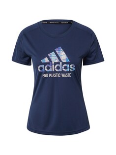 Обычная рубашка Performance Adidas, светло-голубой/темно-синий