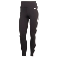 Узкие тренировочные брюки Adidas Train Essentials 3-Stripes High-Waisted, черный