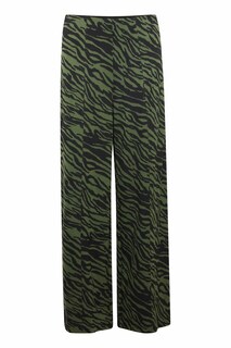 Широкие брюки Ichi, зеленый