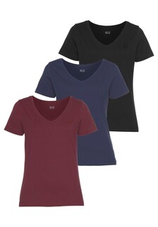 Рубашка H.I.S, темно-синий/бордо/черный