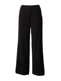 Широкие брюки со складками спереди Misspap, черный