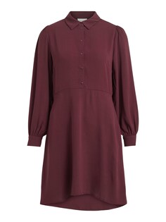 Рубашка-платье Vila Nalu, вишнево-красный