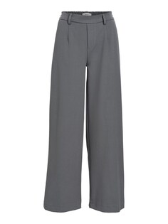 Широкие брюки со складками спереди Object, серый